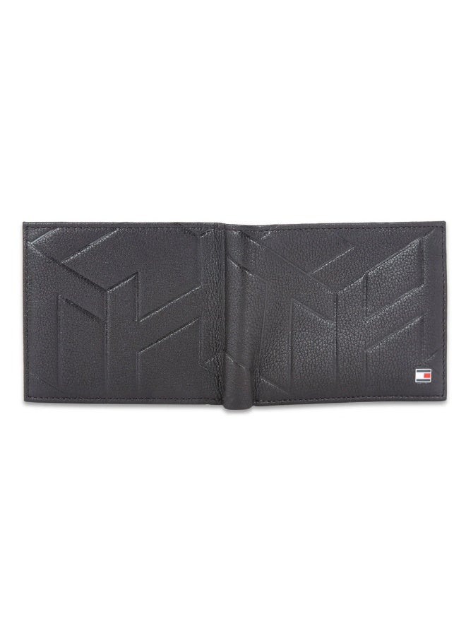 Hilfiger Denim محفظة تومي هيلفيغر رجالية من الجلد الطبيعي بشعار TH - أسود - بنقوش - Image 5